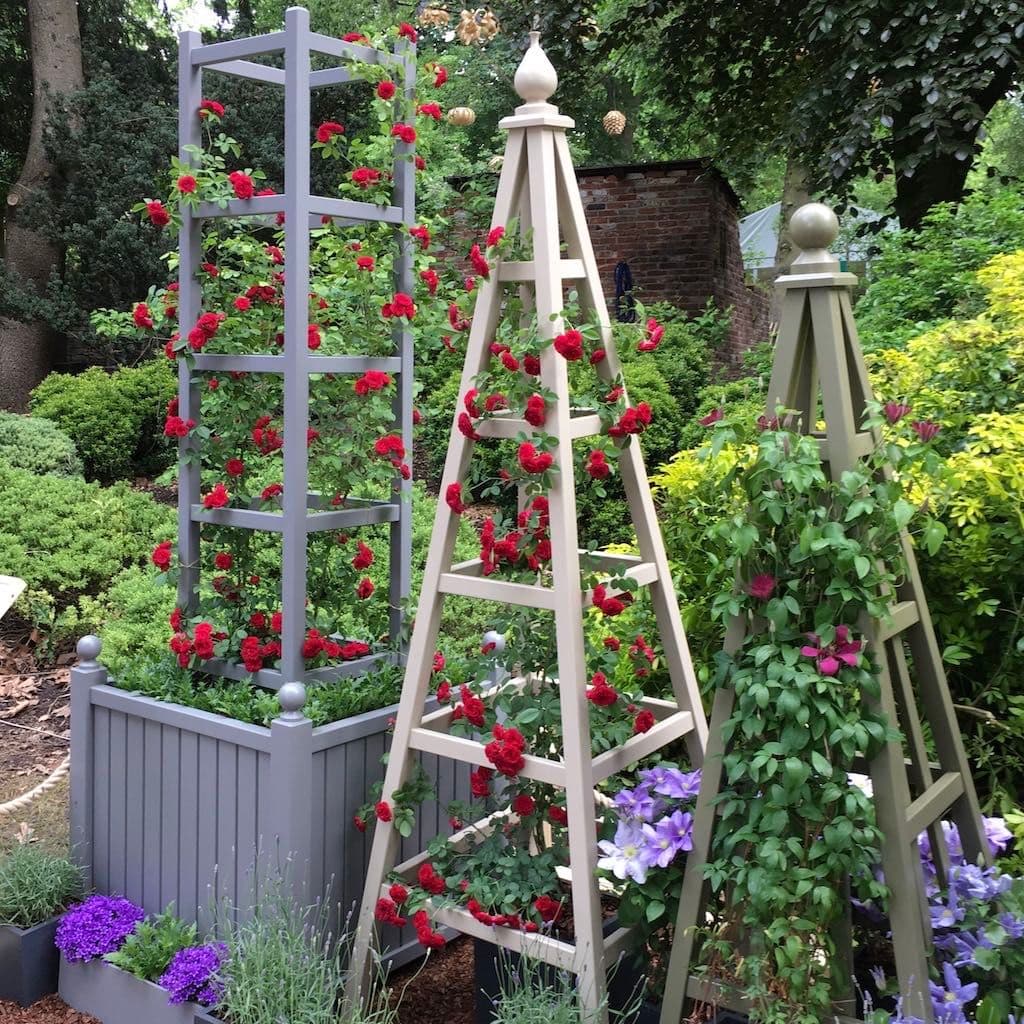 Painted Versailles Garden Planters