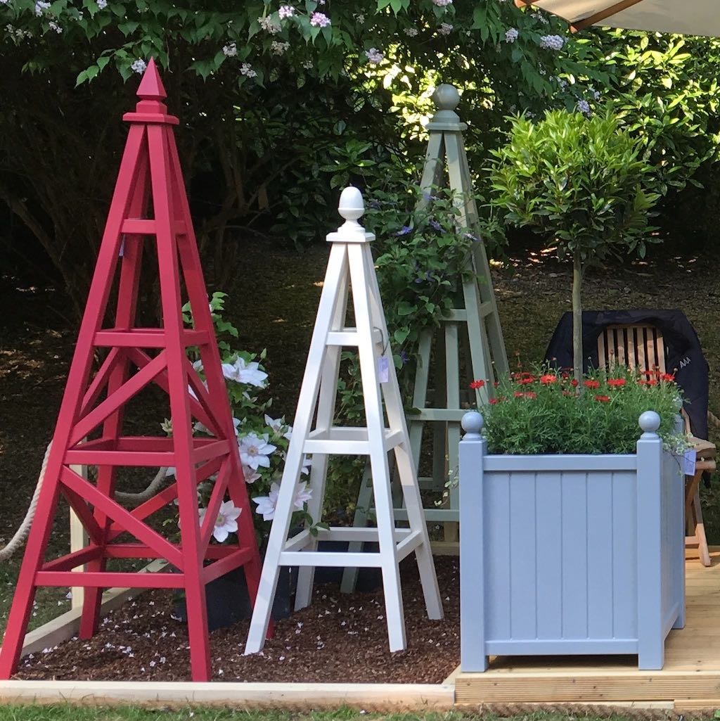 Painted Versailles Garden Planters