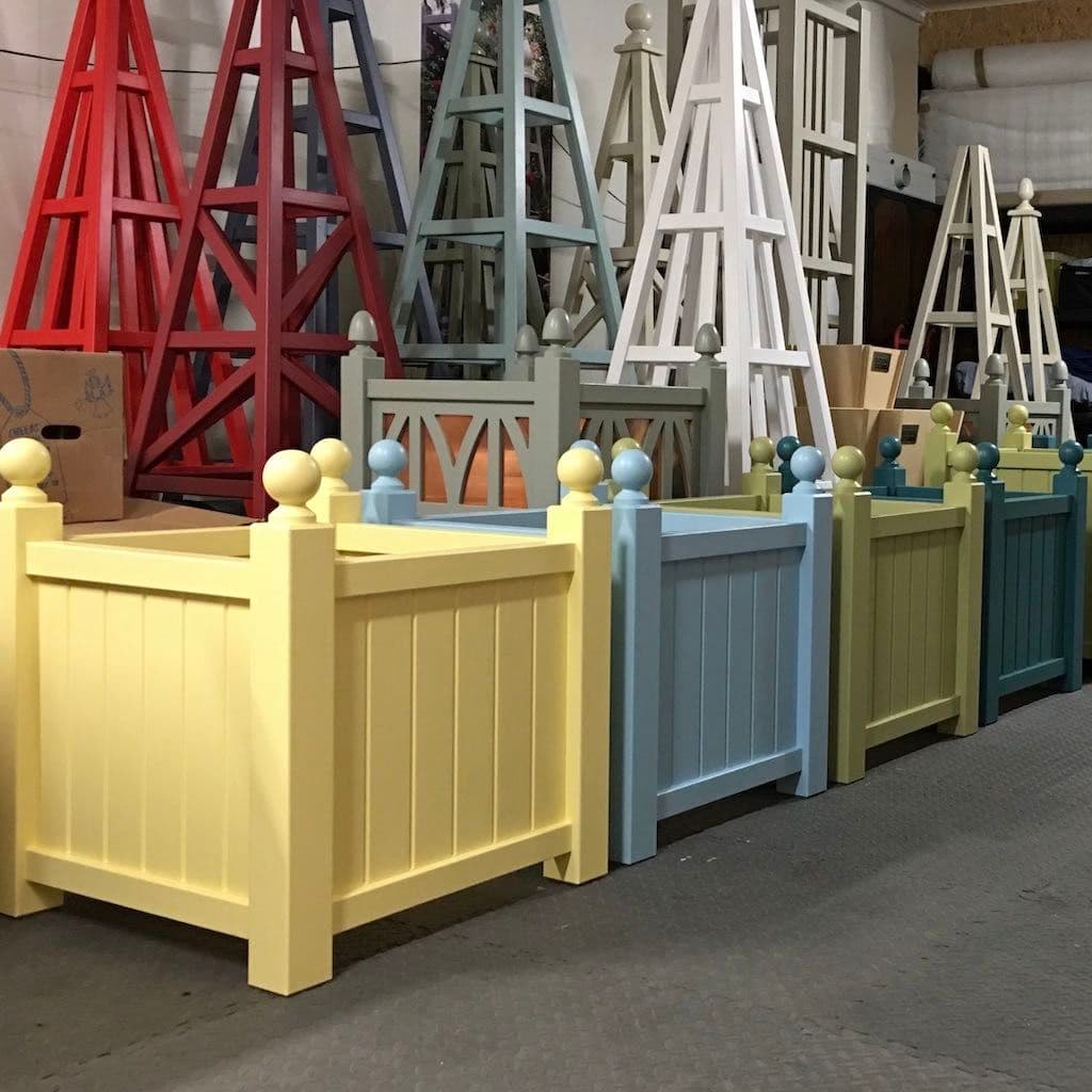 Painted Versailles Garden Planters