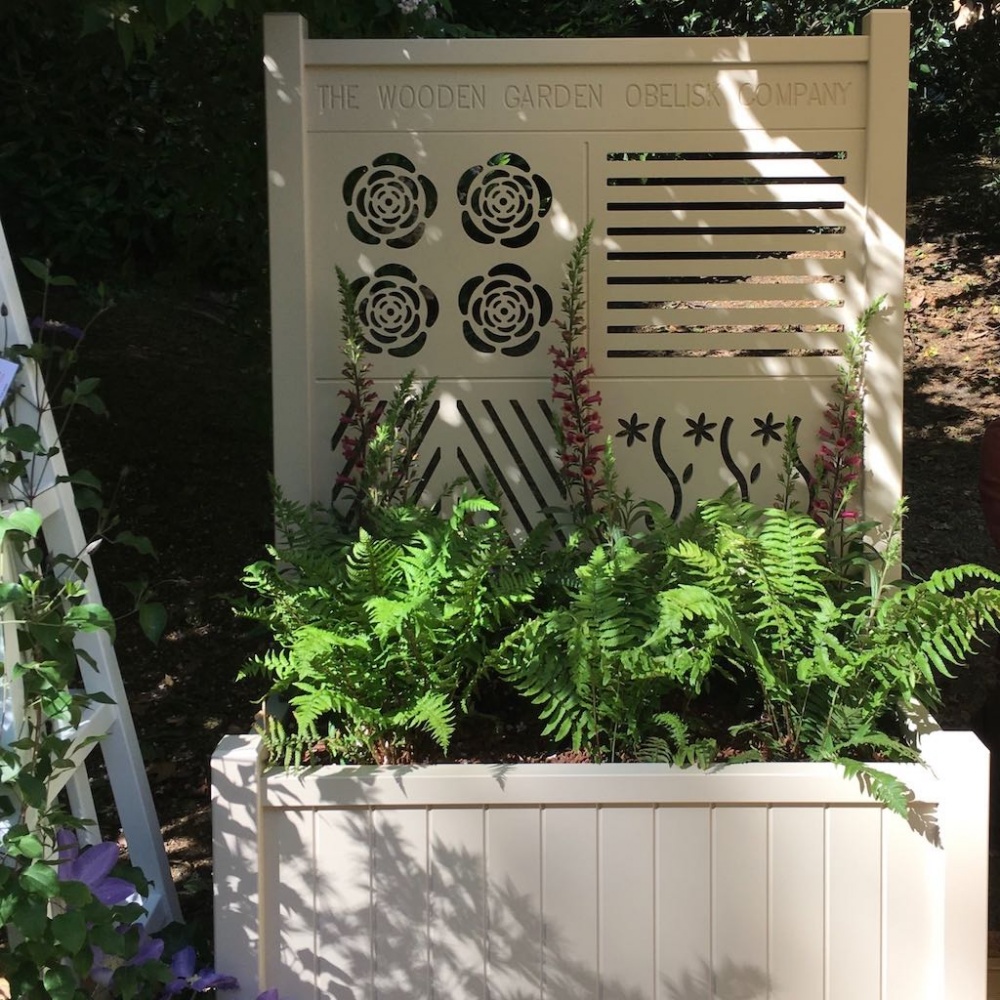 Trough Garden Planter with Trellis