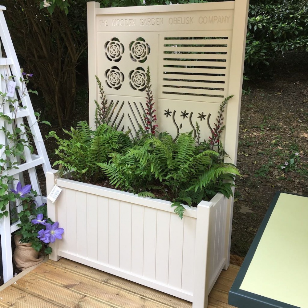 Trough Garden Planter with Trellis